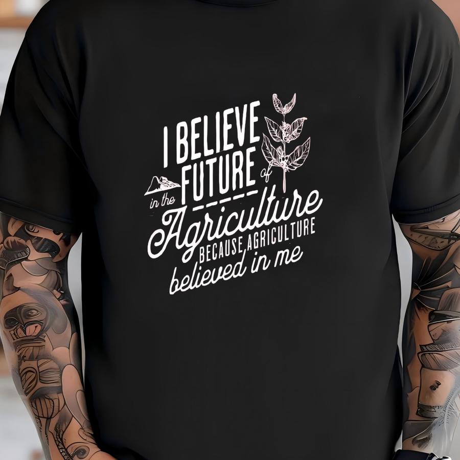 Agriculture Long Sve Shirt, Future Of Farming Tee, 12468 T-shirt