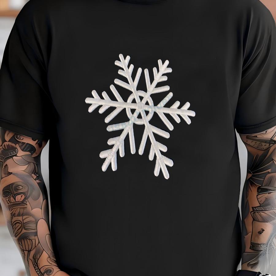 3d Puff Snowflake Y Design - Winter Wonderland Y - 3d Design - Puff Foam Y - Christmas Y - Snow Flake T-shirt