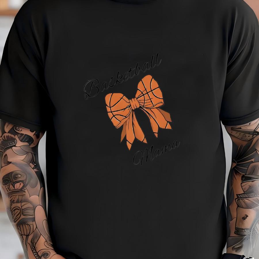 Basketball Bow Mama Unisex Sweatshirt; Basketball Mom Sweatshirt; Basketball Mama Sweatshirt T-shirt