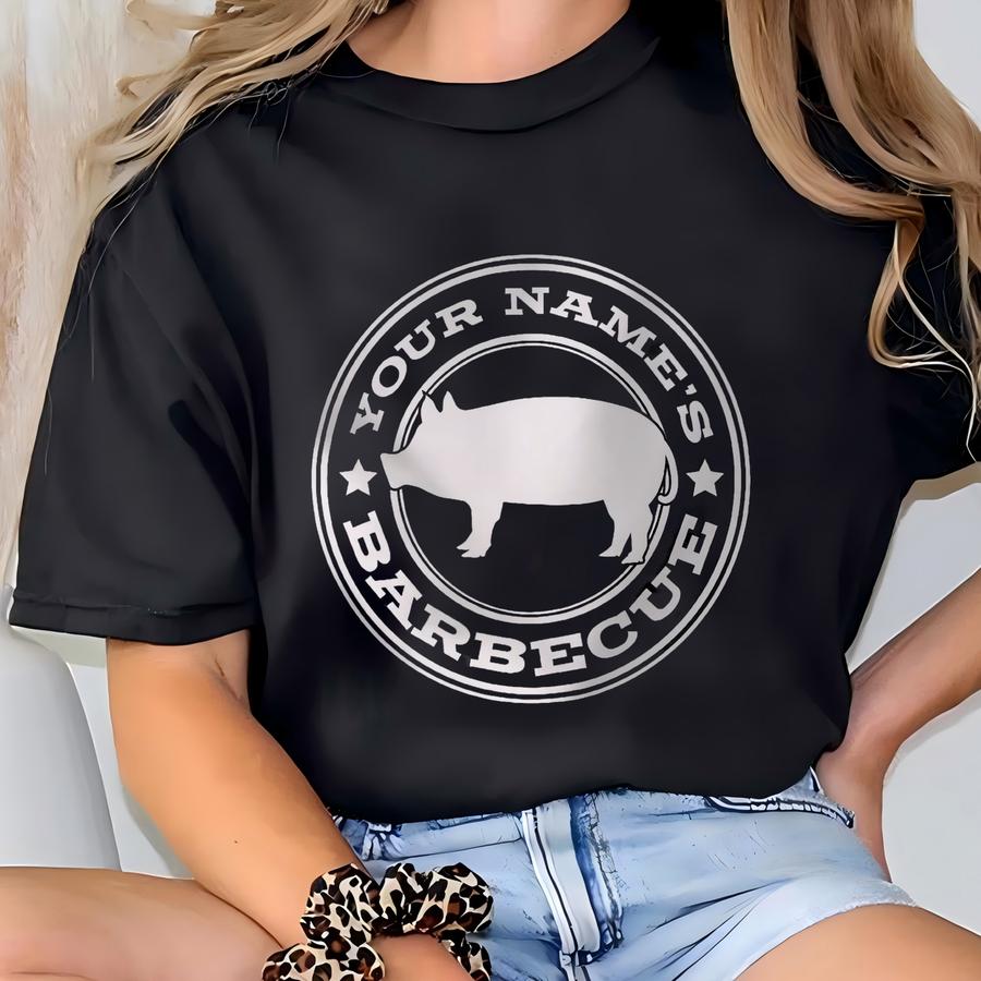 Personalized Barbecue Apron, Bbq Accessories, Pit Master, Barbeque Gifts T-shirt