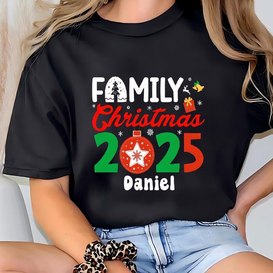 Family Christmas 2025 Shirts, Christmas Family Shirt, Christmas Group Shirt, Christmas Pajamas, Christmas Gifts, Xmas Tee, Family Pajamas T-shirt