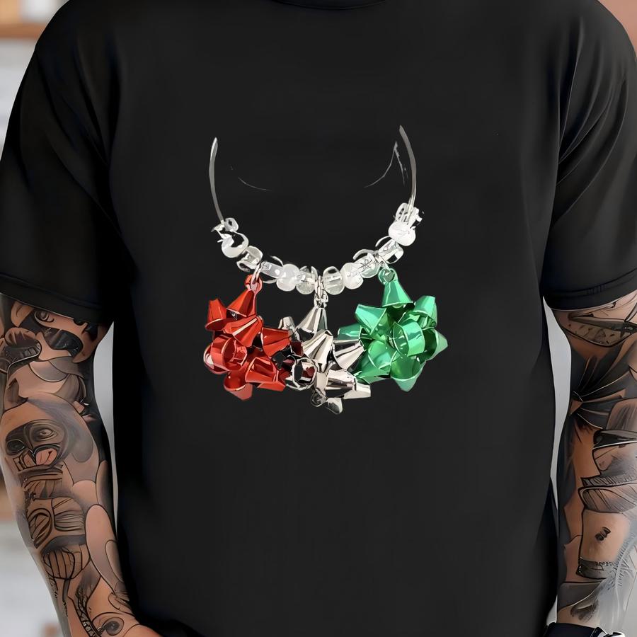 Christmas Bow Tumbler Charm Cup Charm Tumbler Accessories Handle Charm Christmas Gift Water Bottle Stocking Stuffer T-shirt