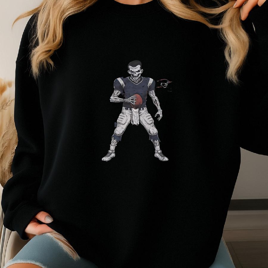 New England Football Crewneck, American Team Sports Sweatshirt, Us Sports Clothing, Football Fan Gift, Football Apparel, Vintage, Patriot Sweatshirt