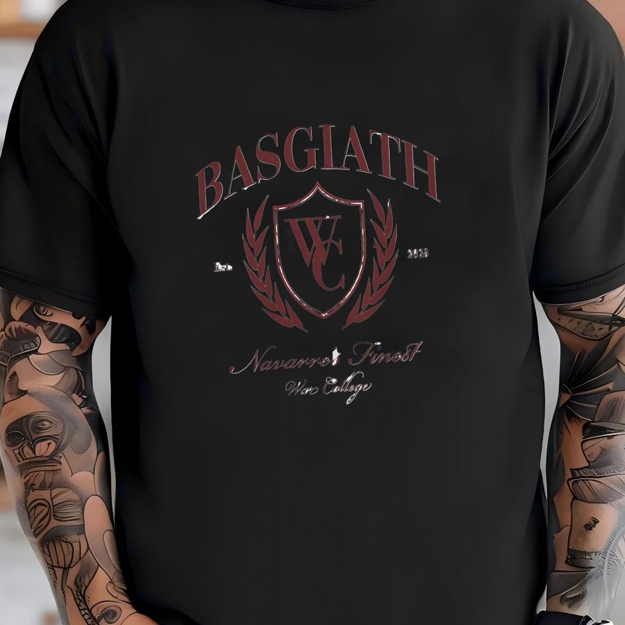 Basgiath War College Shirt, Fourth Wing Merch, Iron Flame Merch, Tairn And Violet Sorrengail, Bookish Shirt, Reading Shirt T-shirt