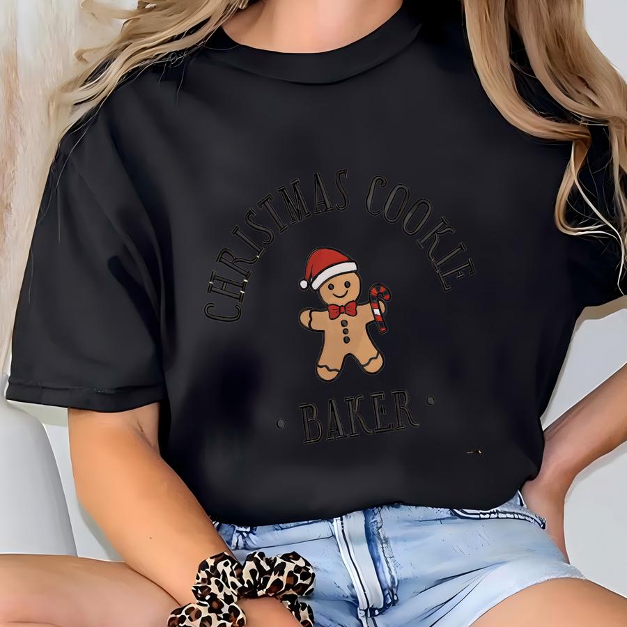 Christmas Cookie Baker Gingerbread Sweatshirt, Couple Christmas Sweatshirt, Funny Christmas Sweatshirt, Crew Neck Sweatshirt T-shirt
