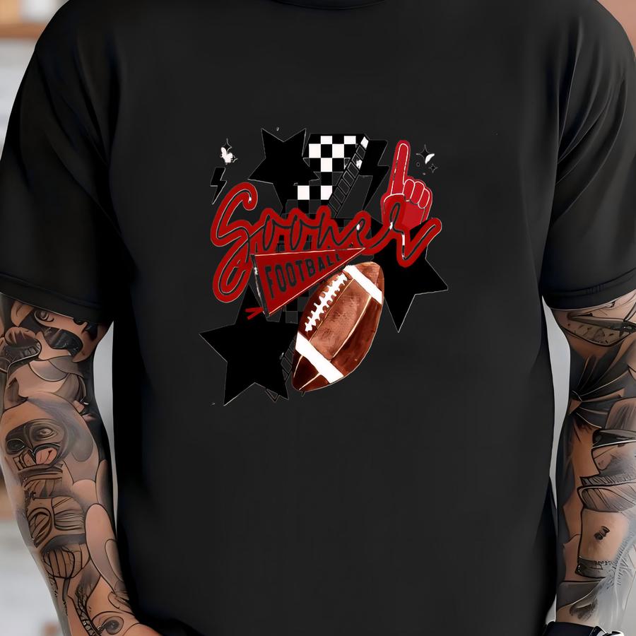 Oklahoma Sooners Football Hoodie: Unisex Gameday Apparel T-shirt