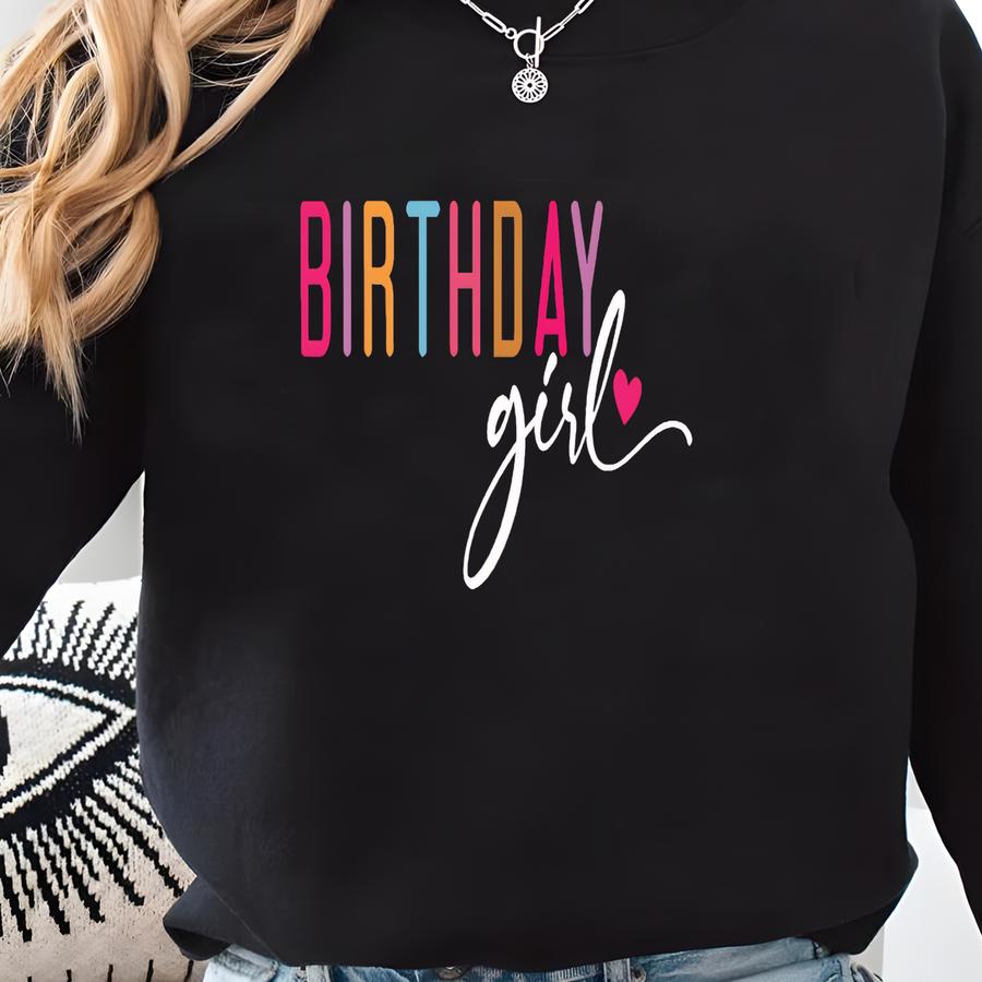 Birthday Girl Sweatshirt, Party Outfit Sweatshirt