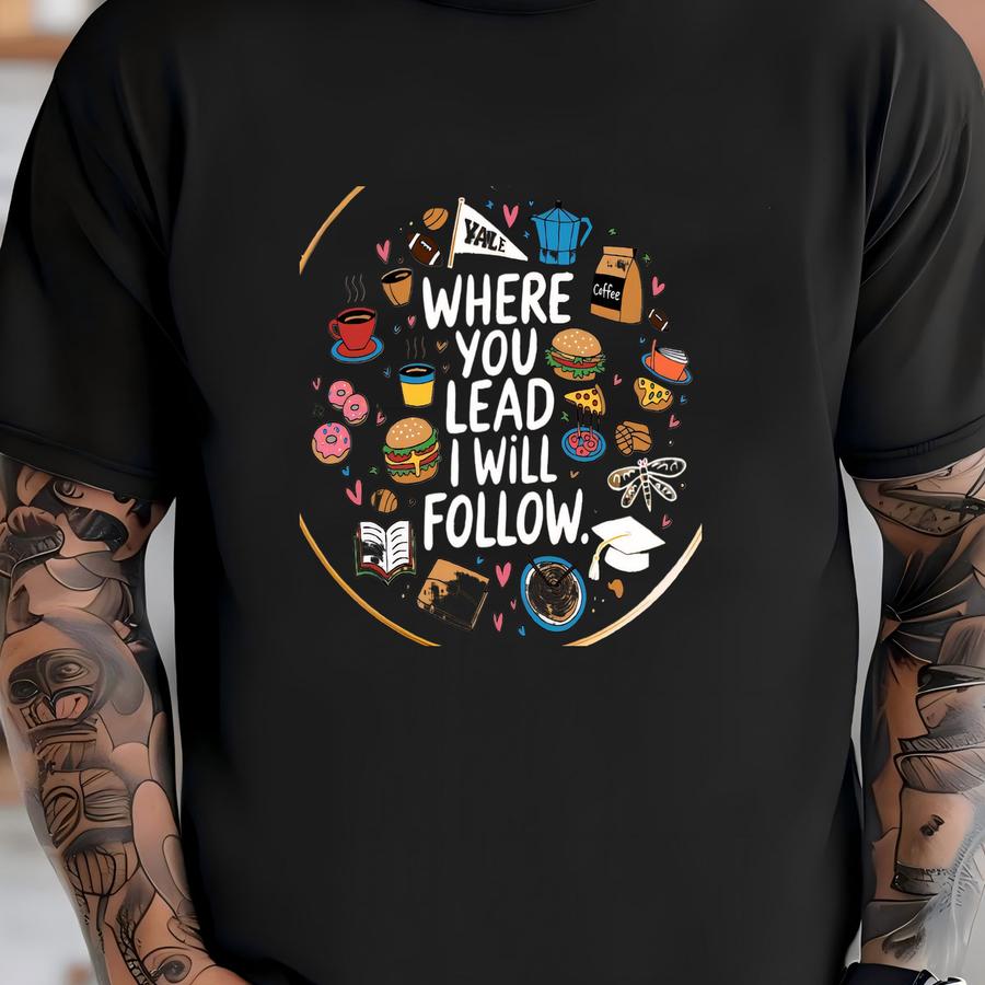 Where You Lead I Will Follow Ornament, Fall Season Ornament, Gilmore Ornament, Star Hollow, Autumn Season Ornament T-shirt