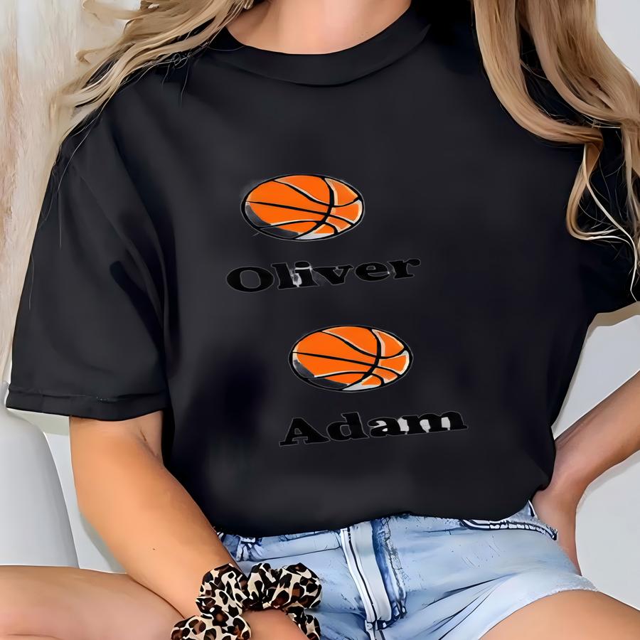 Custom Basketball Mama Sweatshirt, Personalized Basketball Mom Sweatshirt,gifts For Mom,mom Sweater With Kid Name,game Day Basketball Hoodie T-shirt