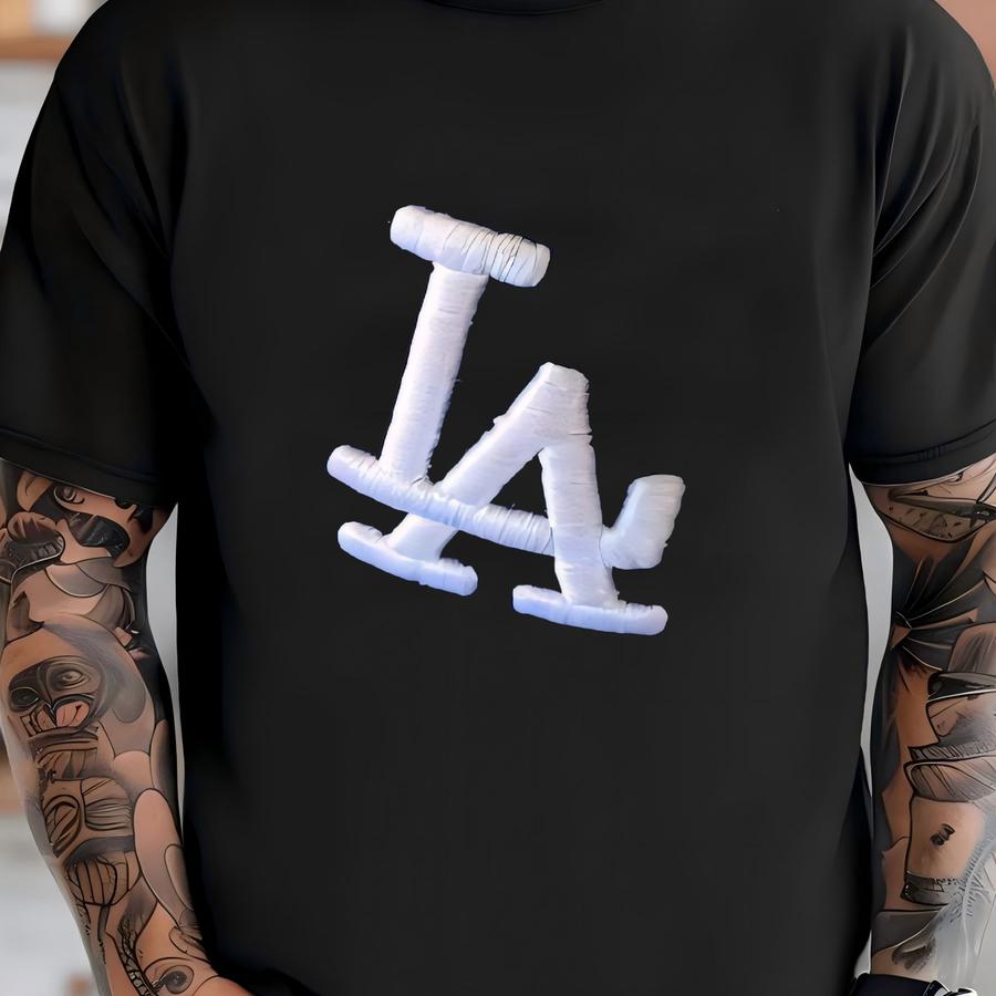 Vintage La Dodgers Fitted Hat Cap Size 8 Large Official New Era On Field Hat T-shirt