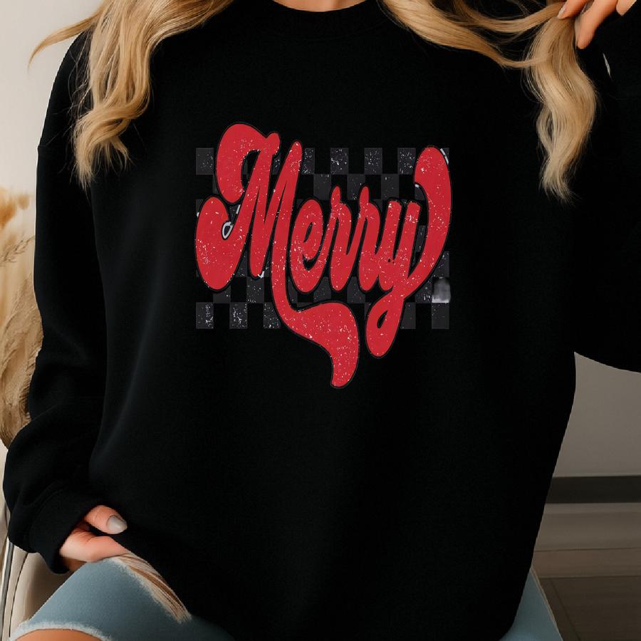 Merry Christmas Tank Top Retro Vintage Xmas Racerback Cute Holiday Season Tee Cozy Winter Aesthetic Clothing Gift For Her Party Sweatshirt