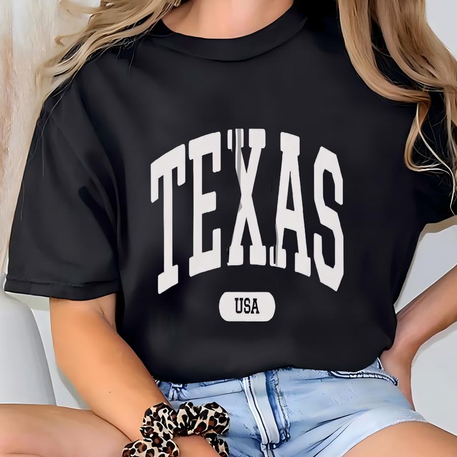 Texas Hoodie Usa Collegiate Hooded Sweatshirt Unisex T-shirt