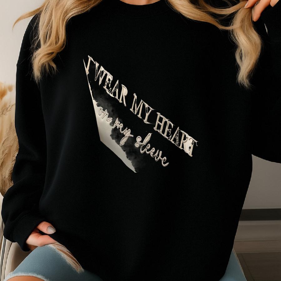 'heart On My Sve' Crewneck: Custom Mama Sweatshirt Sweatshirt