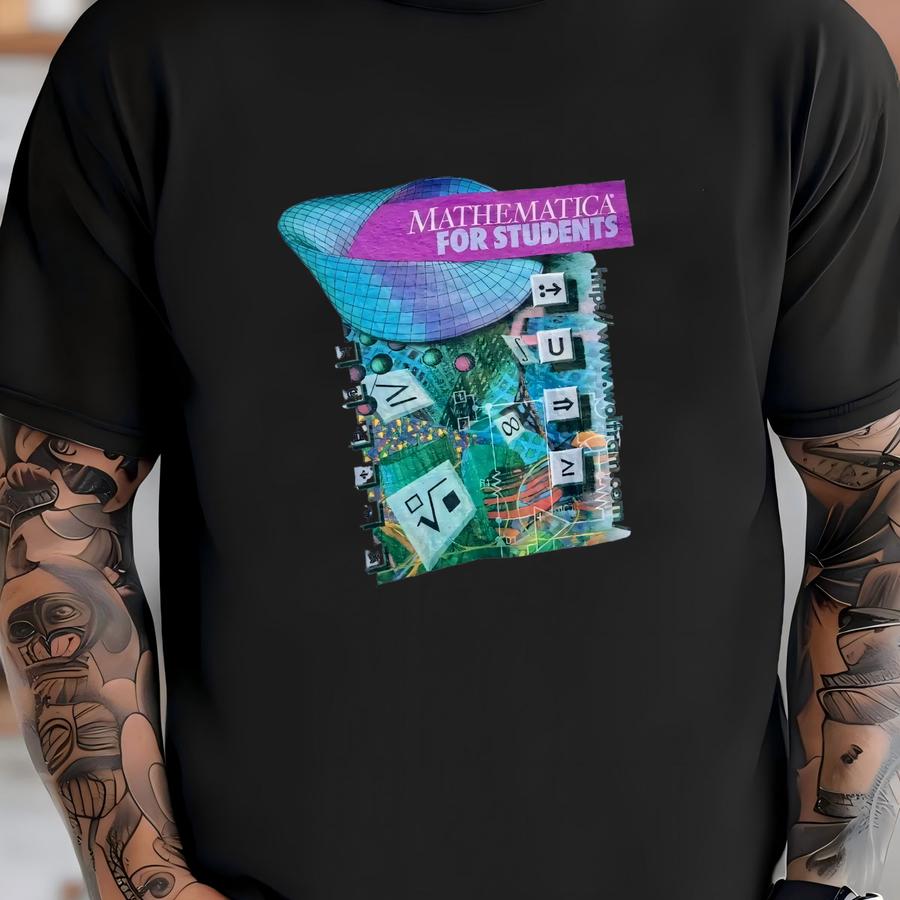 Vintage 2000s Mathematica For Students Wolfram Research Technology Education Graphic Shirt Size Xl T-shirt