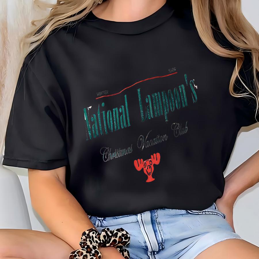 Oversized Vintage Christmas Vacation Sweatshirt | Holiday Sweatshirt | Retro National Lampoons Christmas Crewneck Sweatshirt Clark Griswold T-shirt