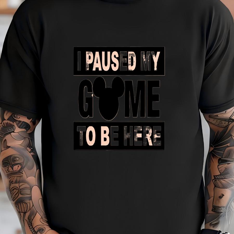 I Paused My Game To Be Here Shirt, Shirt, Gamer Shirt, Game Sweatshirt, Gaming On Shirt, Gamer Gift, Best Gamer Shirt, Gift For Her T-shirt