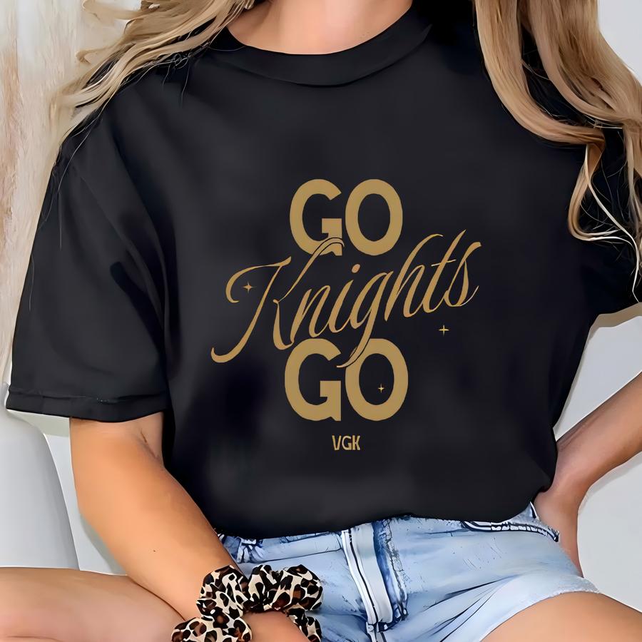 Vegas Hockey Sweatshirt Vegas Shirt Knights Hockey Retro Vegas Tee Hockey Golden T-shirt