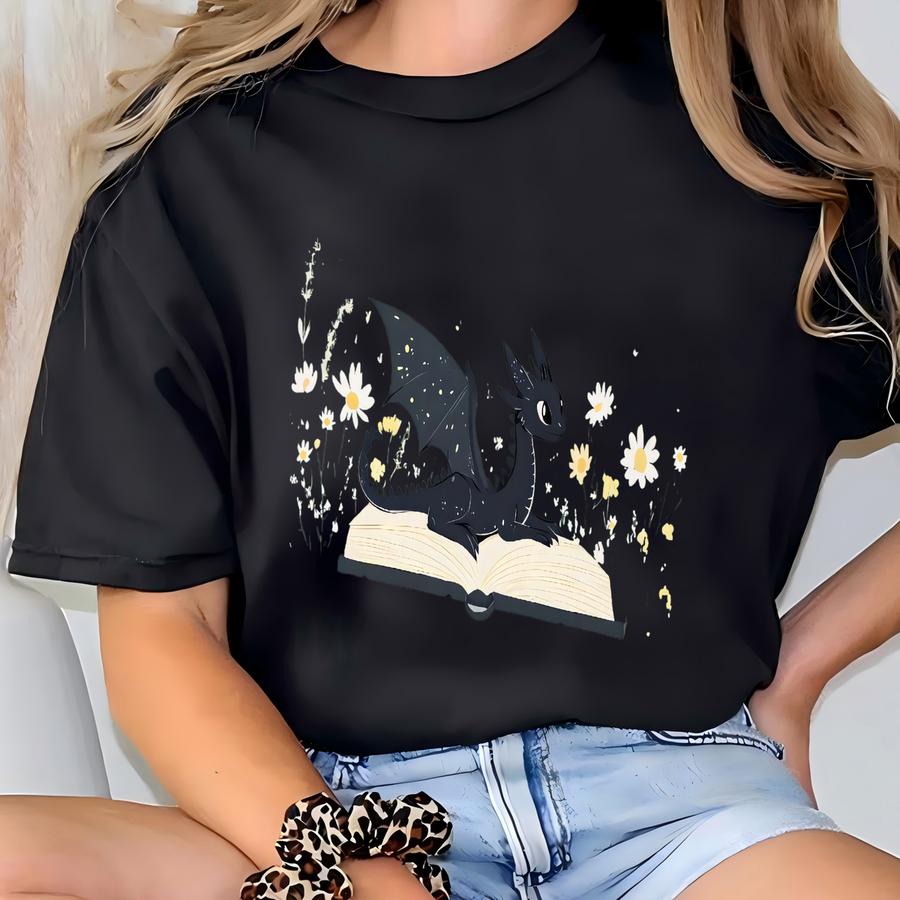Dragon Book Shirt, Fantasy Shirt, Bookworm Shirt, Bookish Shirt, Book Club Shirt, Book Lover, Book Tee T-shirt