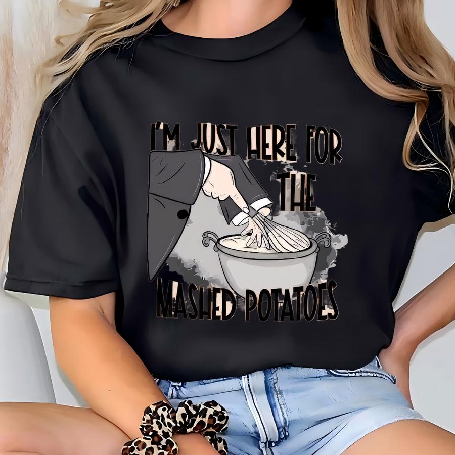 Mashed Potatoes Thanksgiving Hoodie - Funny Holiday Feast Sweatshirt T-shirt