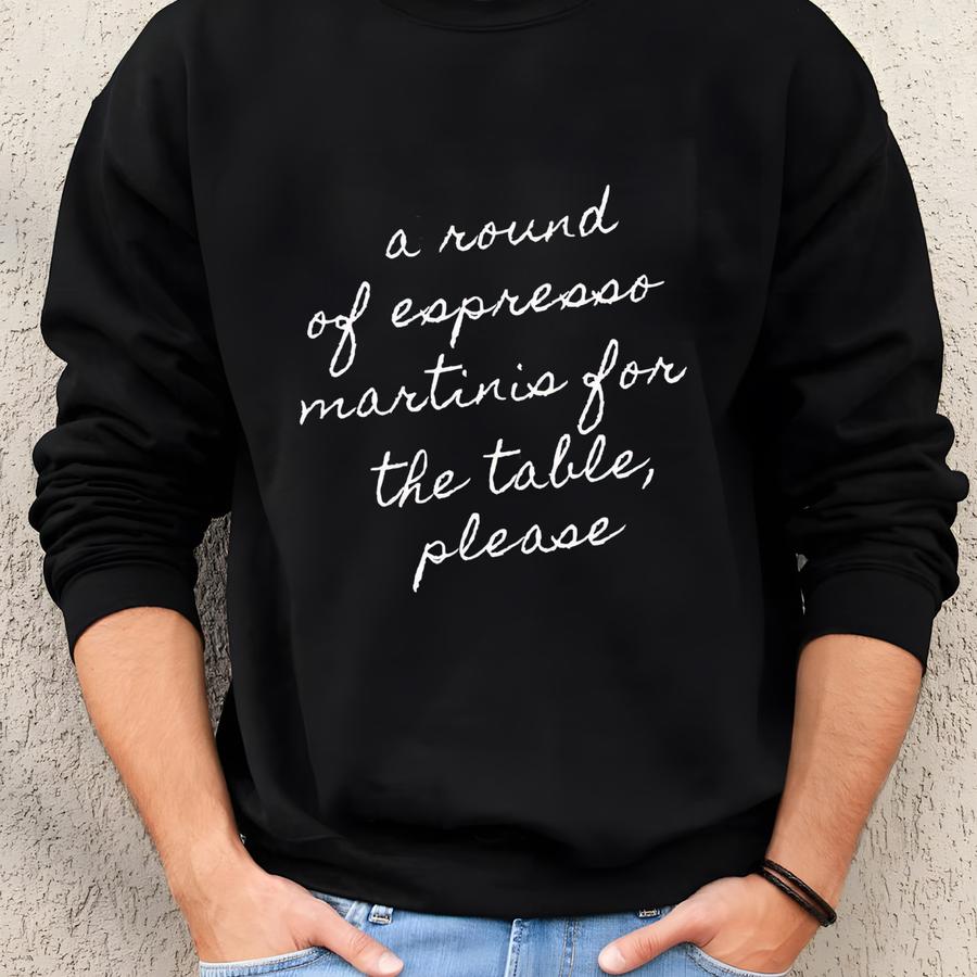 Espresso Martini Top, Espresso Martini Sweatshirt, Best Gifts For Her, Birthday Gift, Martini Lover Gift, Bachelorette Party, Christmas Gift Sweatshirt