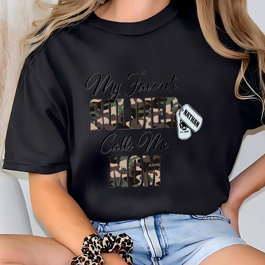 Personalized Soldier Mom Hoodie: Family Day Gift T-shirt