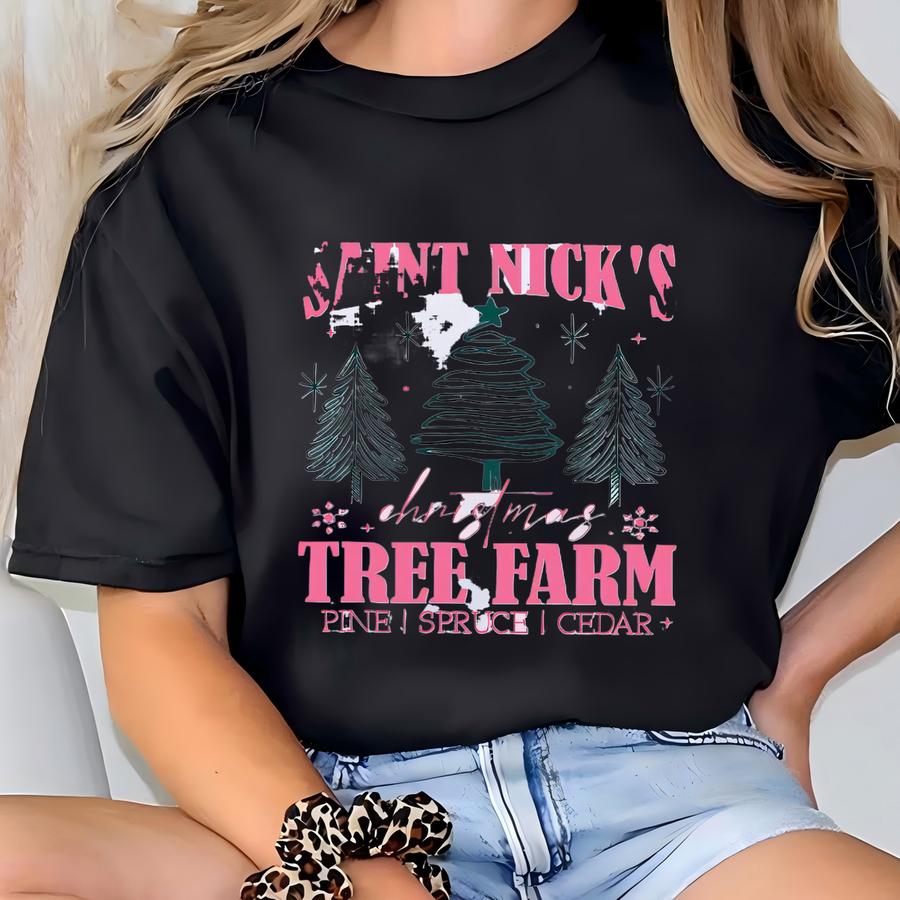 Saint Nick's Christmas Tree Farm Shirt, Christmas Vacation Tree Sweatshirt, Griswold Christmas Tree Farm Shirt, Farm Fresh Christmas Trees T-shirt
