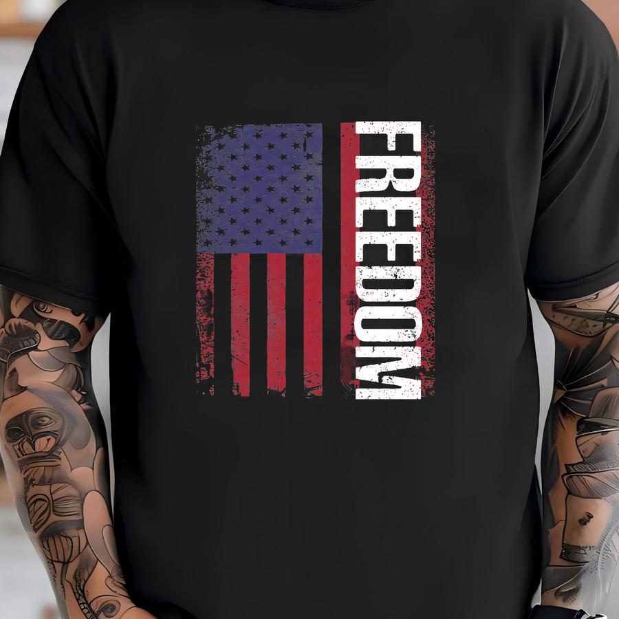 Freedom American Flag Usa Hoodie T-shirt