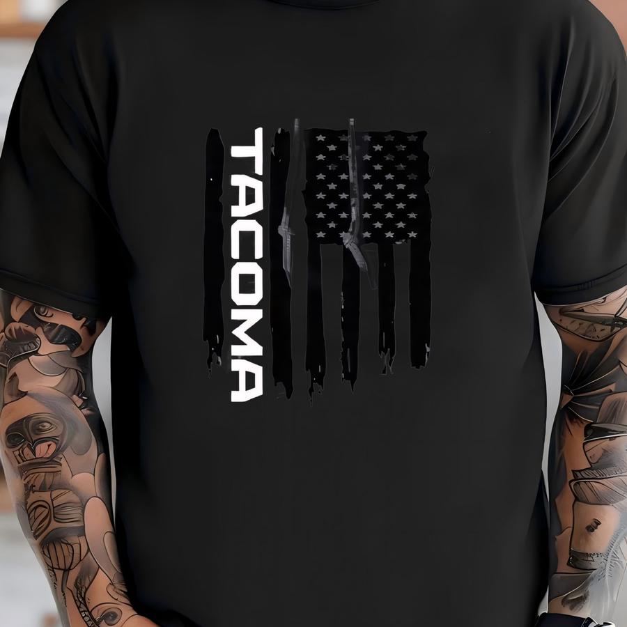 Tacoma American Flag Pullover Hoodie T-shirt