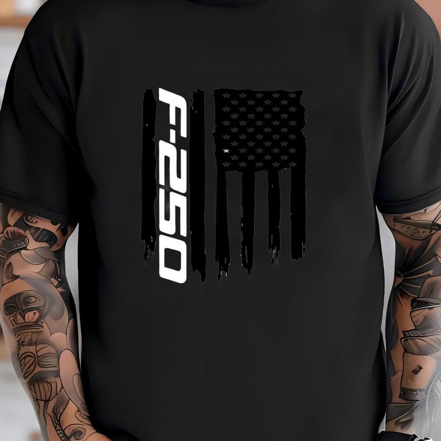 F-250 F250 American Flag Usa Hoodie T-shirt