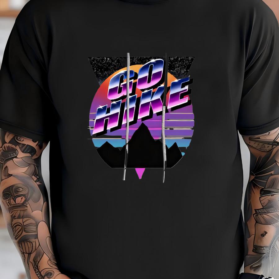 Go Hike Outdoor Nature Premium Pullover Hoodie T-shirt