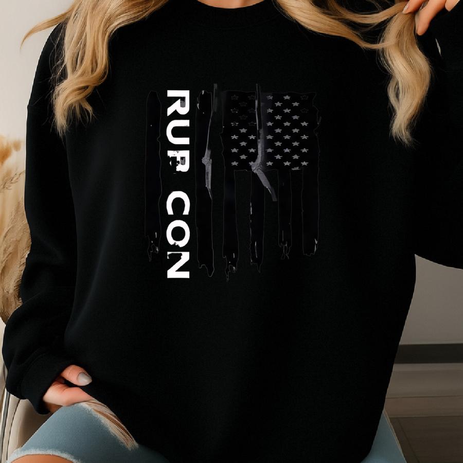 Rubicon American Flag Pullover Hoodie Sweatshirt