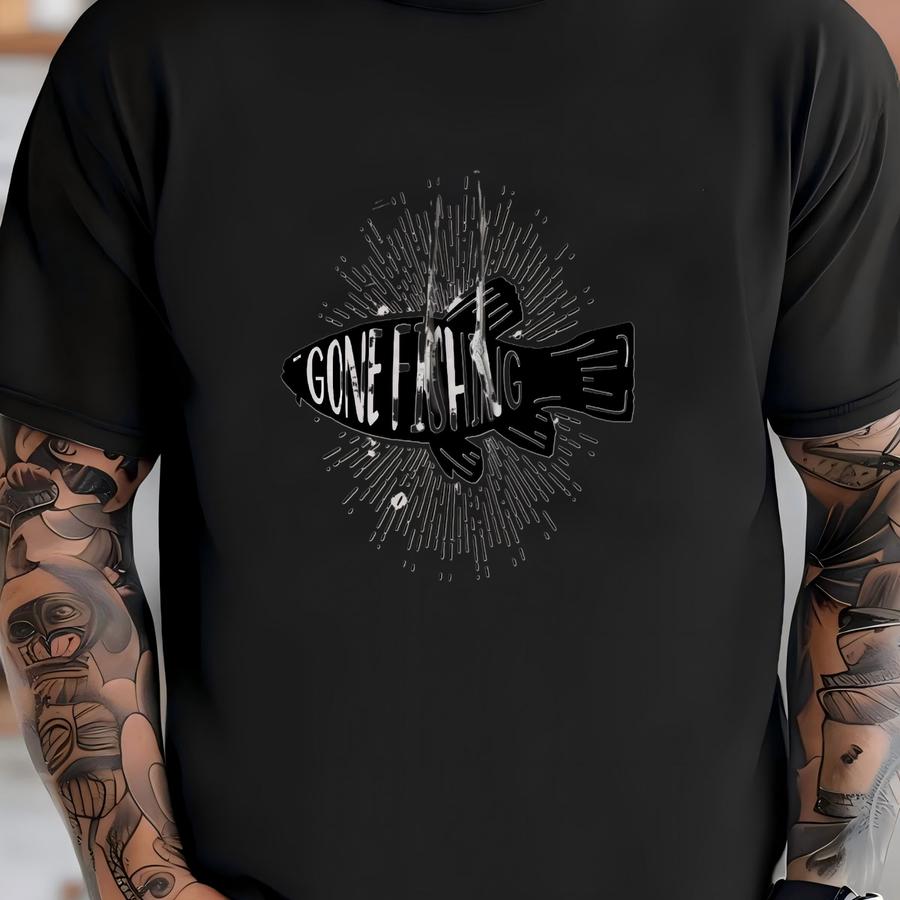 Gone Fishing Pullover Hoodie T-shirt