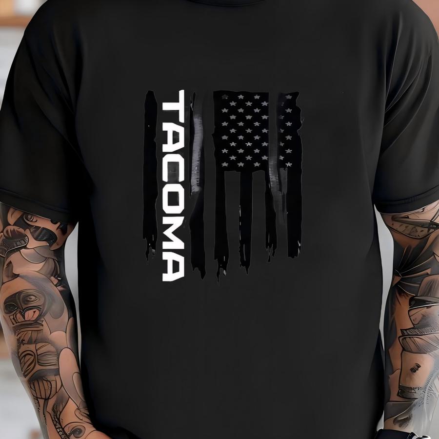 Tacoma New American Flag Pullover Hoodie T-shirt