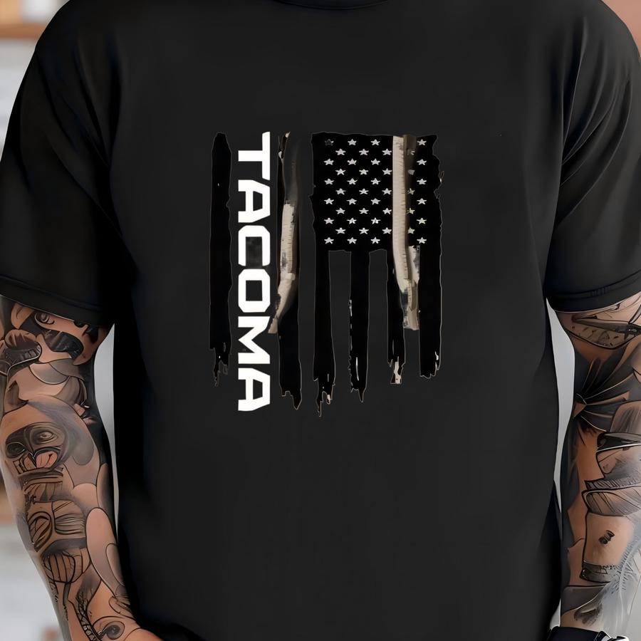 Tacoma American Flag Hoodie Amz T-shirt