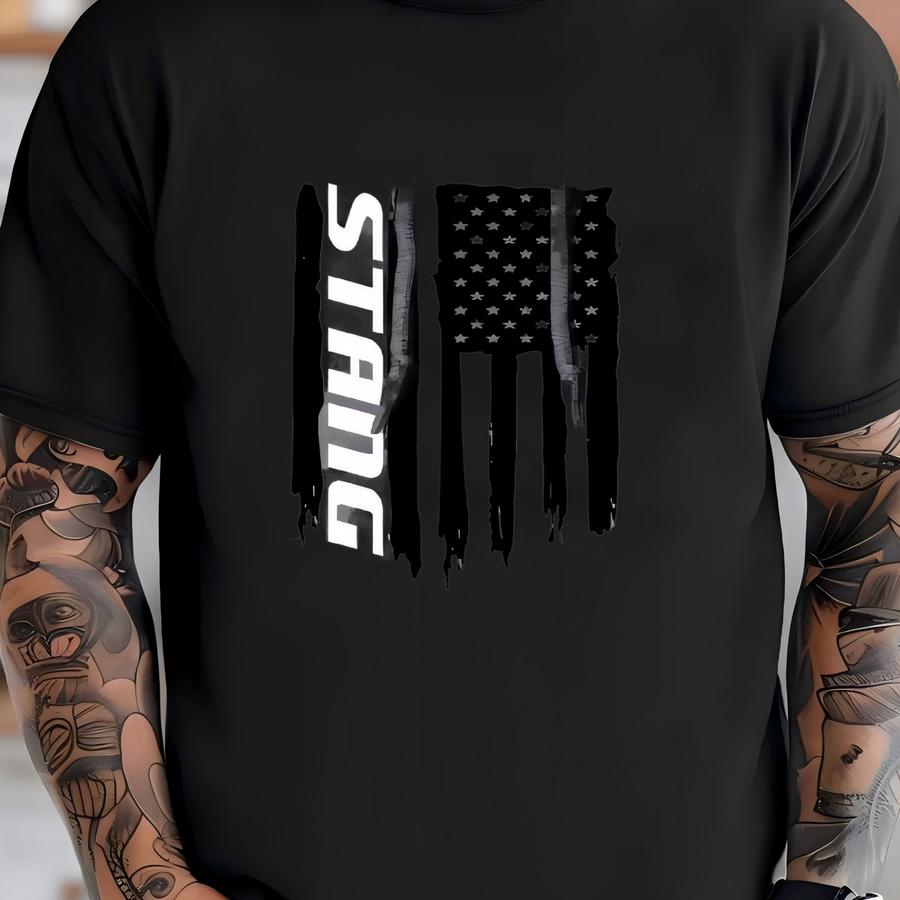 Stang American Flag Usa Hoodie T-shirt