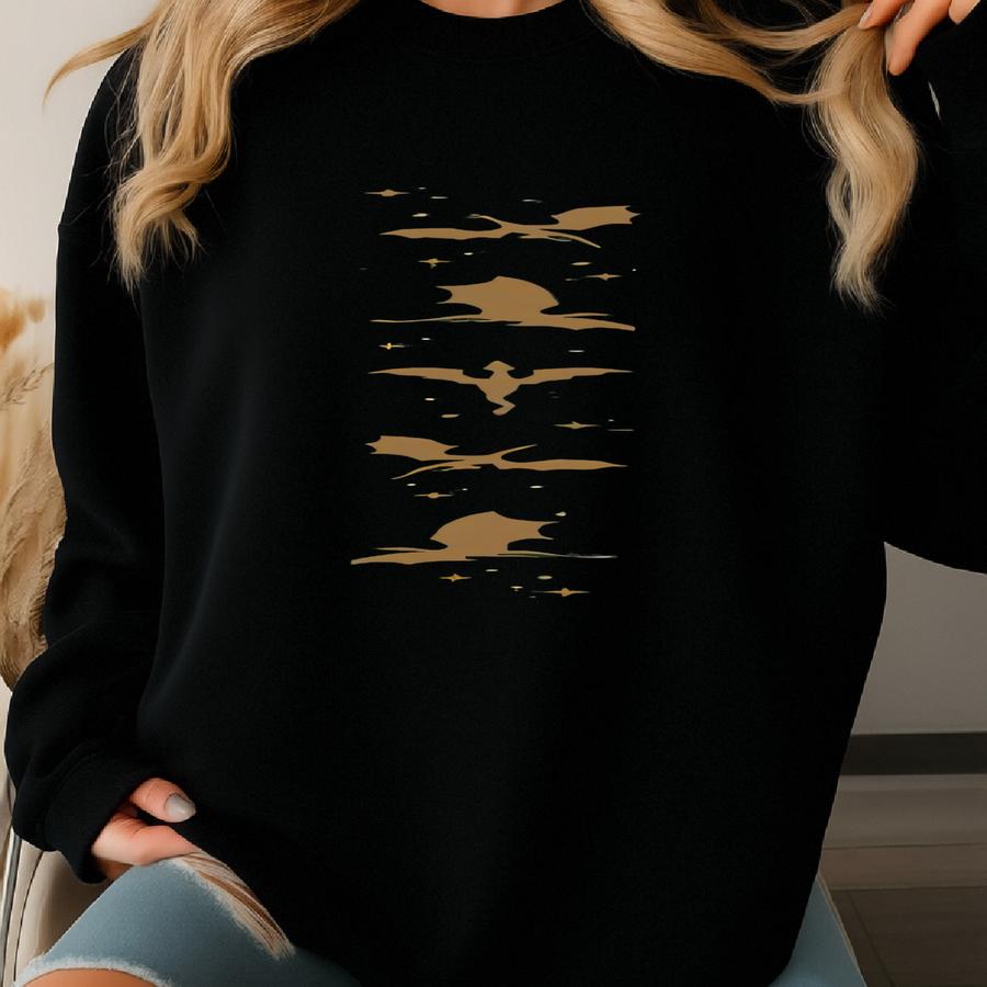 Fourth Wing Double-sided Sweater, Basgiath War College Shirt, Dragon Rider Sweatshirt, Bookish Sweater, Empyrean Series, Fourth Wing Shirt Sweatshirt