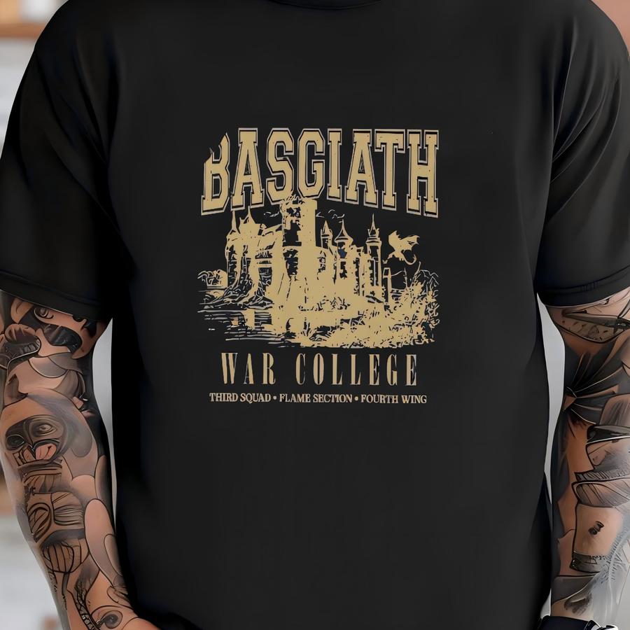 Fourth Wing Double-sided Sweater, Basgiath War College Shirt, Dragon Rider Sweatshirt, Bookish Sweater, Empyrean Series, Fourth Wing Shirt T-shirt