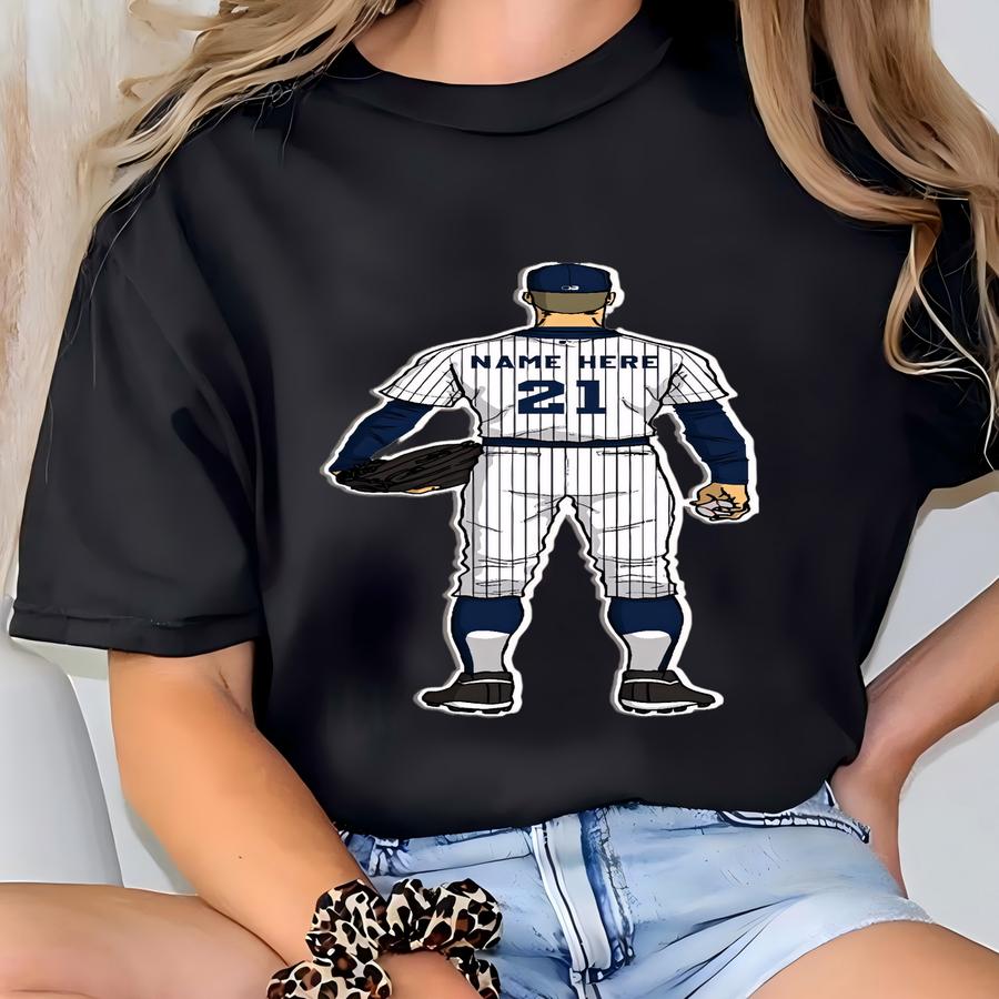 Personalized Baseball Player Wooden Ornament, Custom Acrylic Christmas Ornament For Baseball Fans, Players And Es, Unique Sports Gift T-shirt