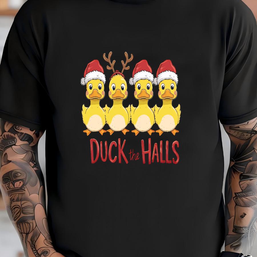 Duck The Halls Christmas Shirt, Silly Goose Christmas Shirt, Christmas Goose Shirt, Silly Goose Tee T-shirt