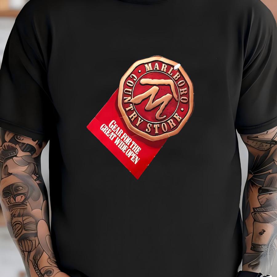 Vintage 90s Marlboro Denim Shirt Size Xl New Old Stock New With Tags T-shirt