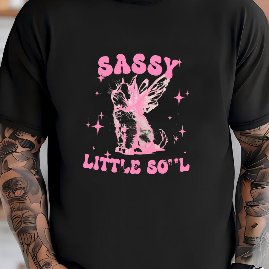 Sassy Little Soul Sweatshirt, Boho Funny Sassy Toddler Gift Sweatshirt, Sarcastic Hoodie, Retro Sassy Kids Sweater, Preppy Girls Sweatshirts T-shirt
