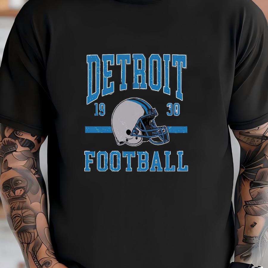 Detroit Football Sweatshirt, Game Day Sweatshirt, Vintage Detroit Football Hoodie, Lions Fan Game Day Gift, Sunday Football Shirt T-shirt
