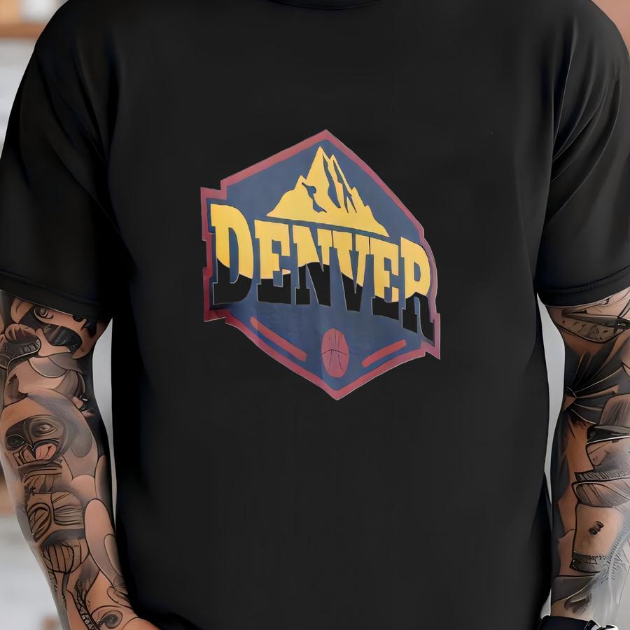 Denver Basketball Hoodie: Vintage Style Mile High City Sports Fan Apparel T-shirt