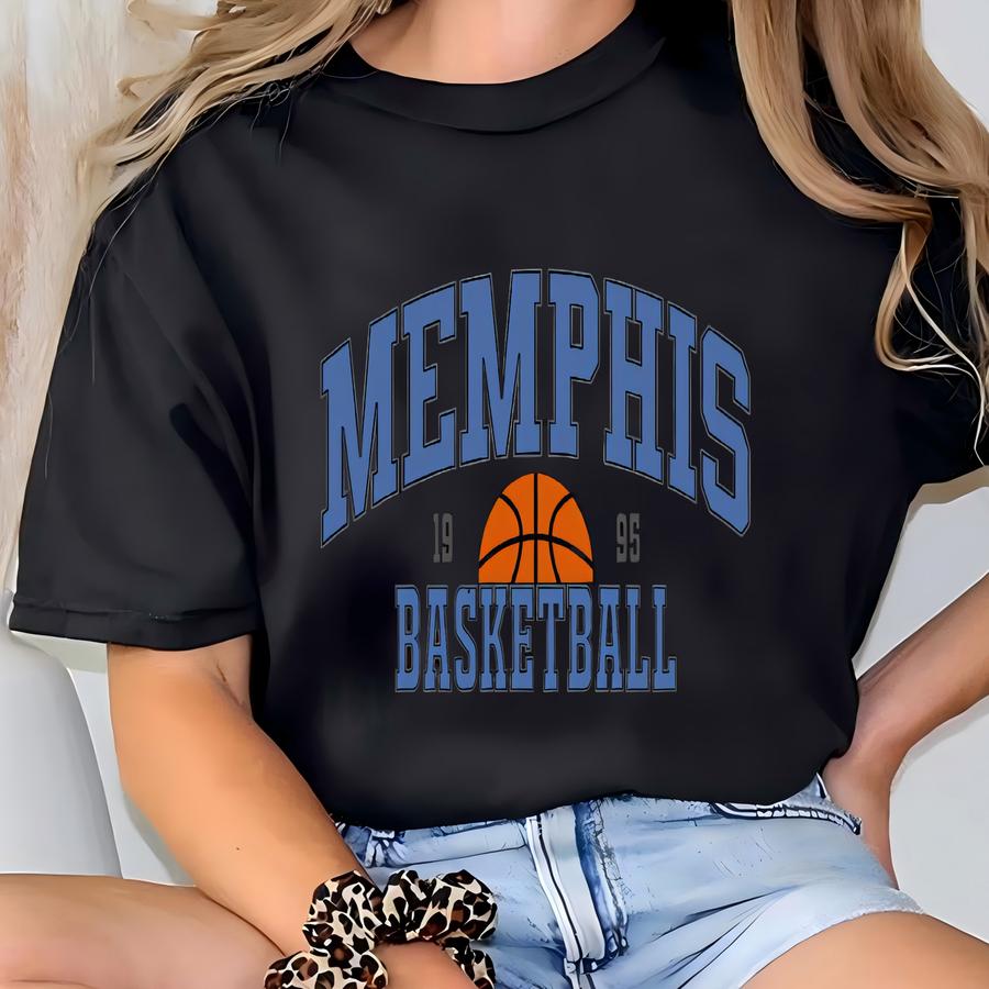 Vintage Memphis Basketball Sweatshirt, Gameday Basketball Shirt, Retro Style Memphis Basketball Sweatshirt, Memphis Basketball Fan Gifts T-shirt