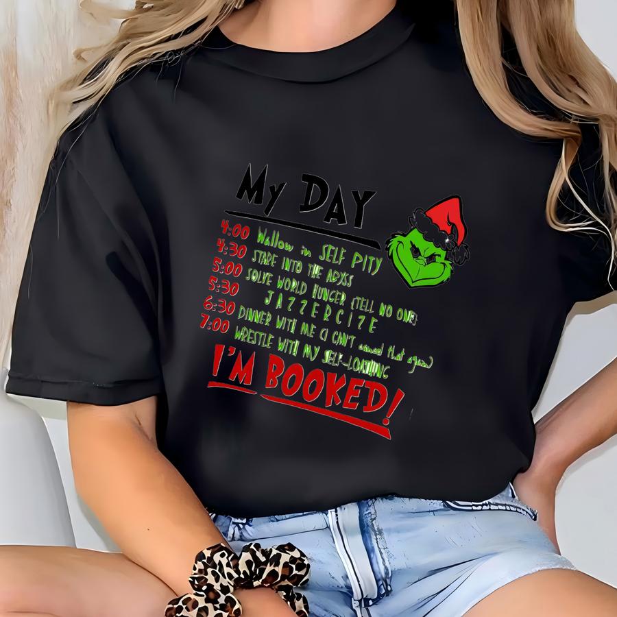 Christmas Hoodie, I'm Booked Youth Hoodie, Christmas Hoodie , Ugly Christmas Hoodie, My Day Christmas Shirt T-shirt