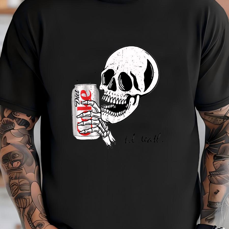 Diet Coke Til Death Funny Slogan Sweatshirt, Cozy Apparel For Pop Culture Enthusiasts Gift T-shirt