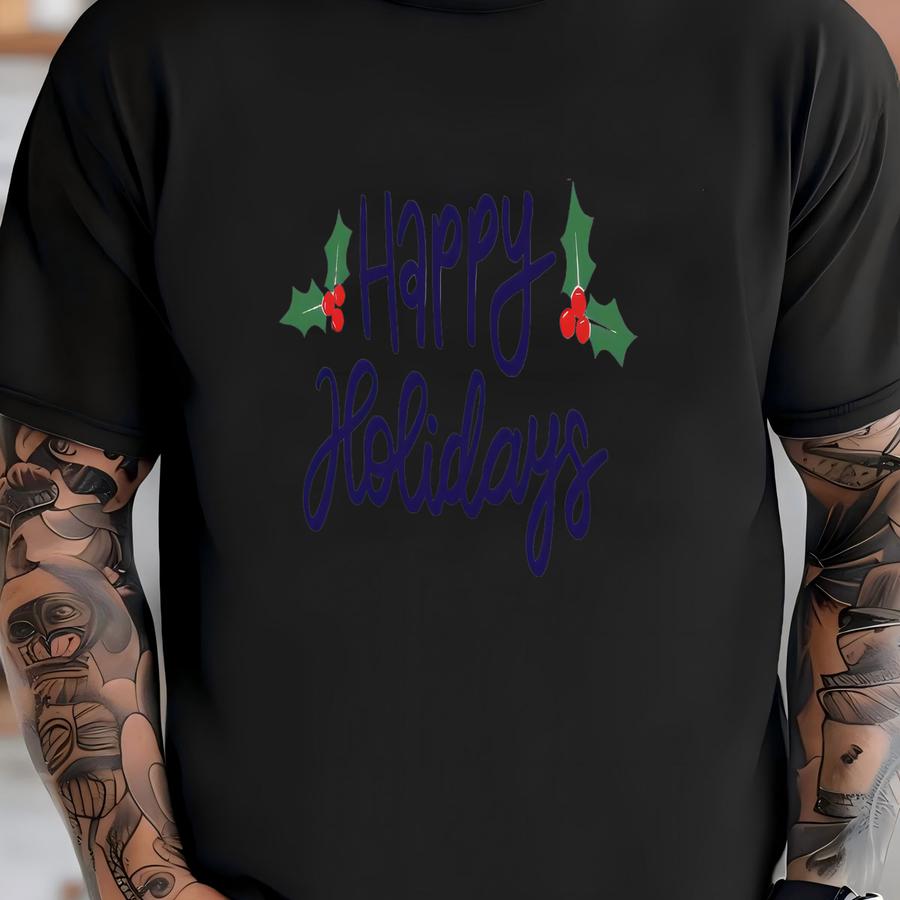 Happy Holidays Shirt, Merry Christmas Hoodie, Happy Christmas Tee, Happy Vacation Sweatshirt, Holiday Unisex Sweatshirt, Xmas Hoodie Shirt