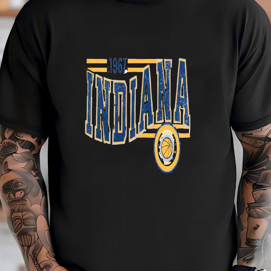 A Basketball Retro Unisex Sweatshirt, Pacer Basketball Fan Gift, Crewneck Vintage Style Jumper, Sport Fan Apparel, Basketball Fan Gift T-shirt