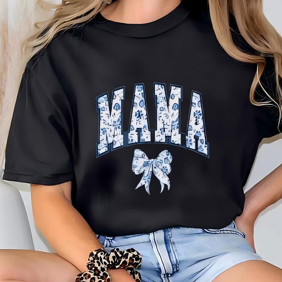 Floral Coquette Mama Sweatshirt, Cute Mom Sweatshirt, Mother's Day Gift, Mommy Shirt, New Mom Gift, Gift For Mother, Mama Shirt, B'day Gift T-shirt