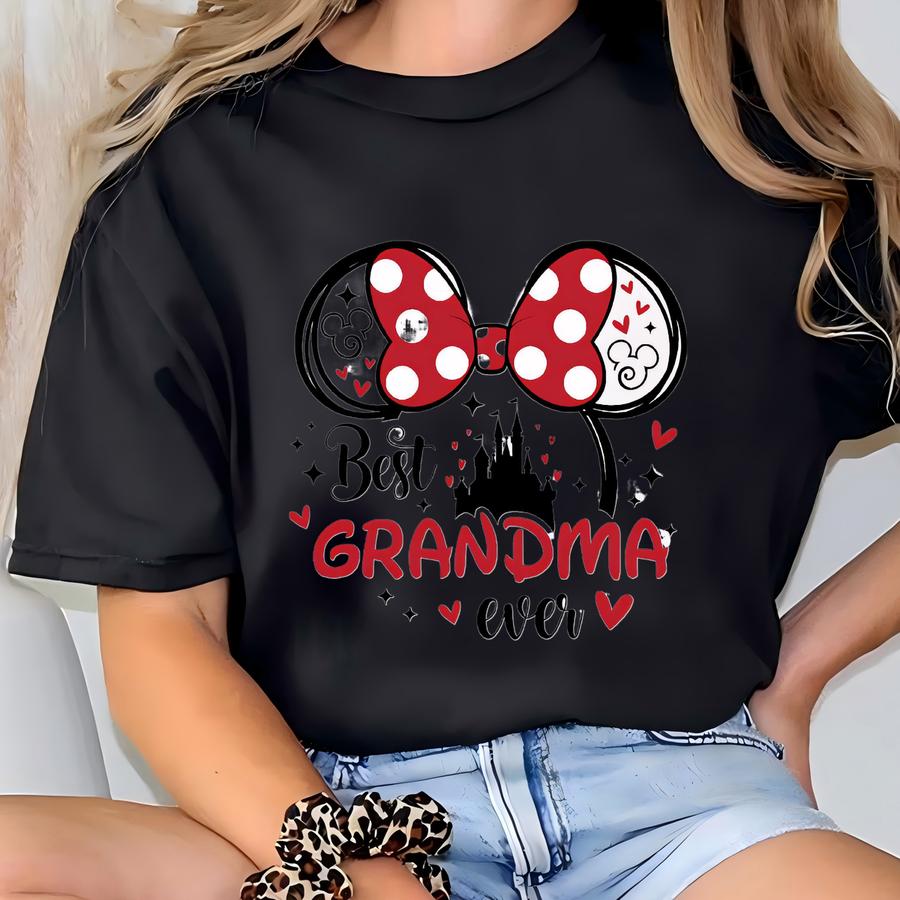 Best Grandma Ever Shirt, Mouse Sweatshirt, Magic Kingdom Hoodie, Gift For Mom, Birthday Grandma Hoodie, Mother's Day Gift Tee T-shirt